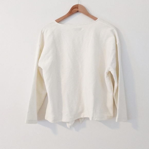 NWT Madewell Tie Front Ribbed Plus Size Top - Picture 6 of 6